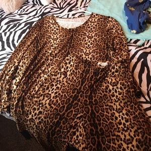 Leopard print shirt and pants